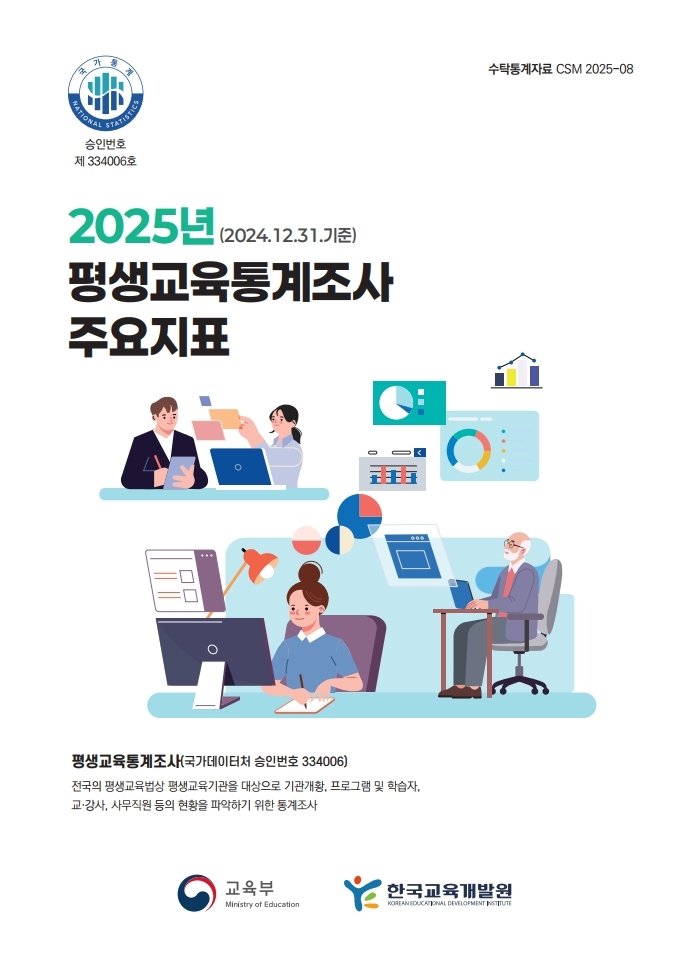 평생교육통계 주요지표 리플렛