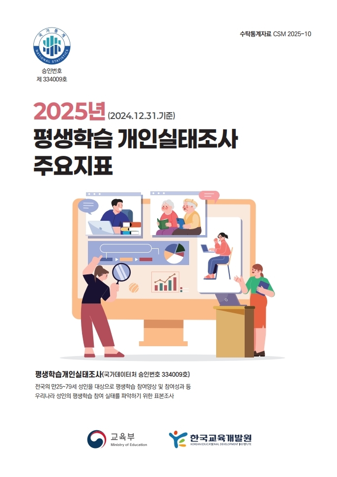 평생학습 개인실태조사 리플렛